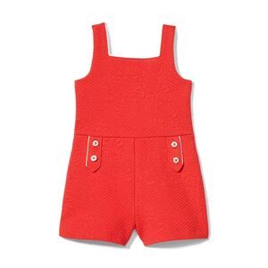 Janie and Jack Girls Quilted Floral Romper size 6